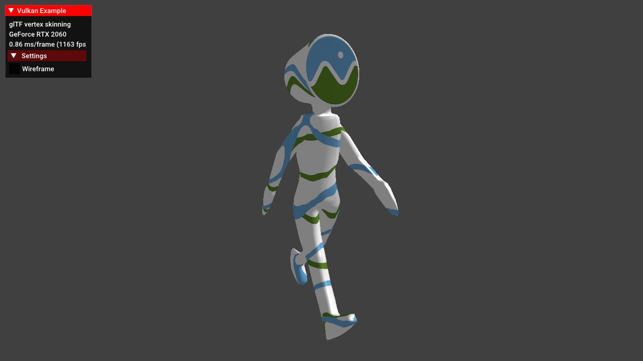glTF skinning